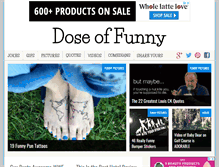 Tablet Screenshot of doseoffunny.com